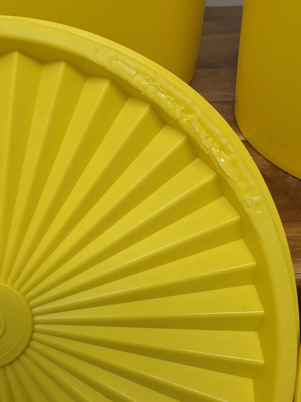 Tupperware Yellow Storage Canisters Set of 2
